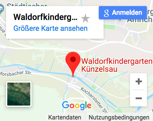 Anfahrt zum Waldorfkindergarten in Morsbach